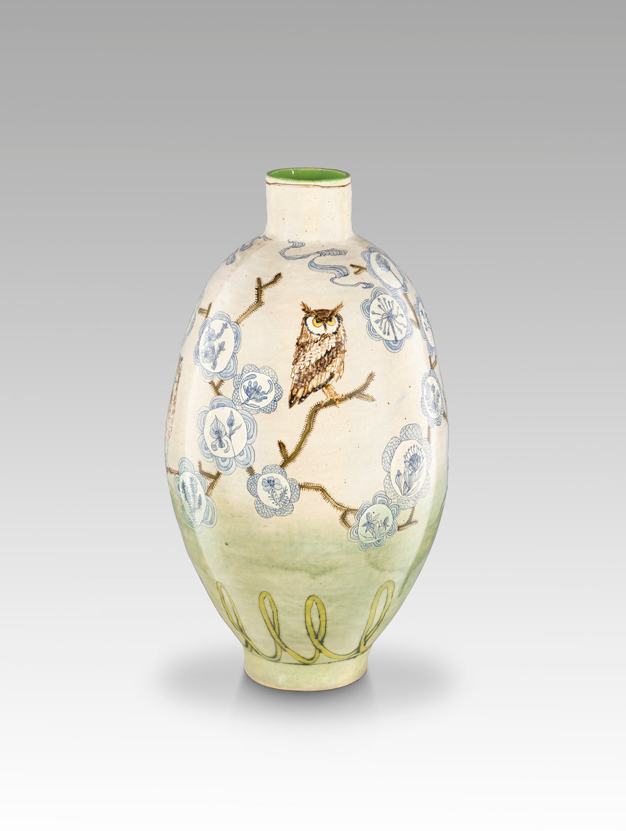 Fynbos Flowers with Spotted Eagle Owls