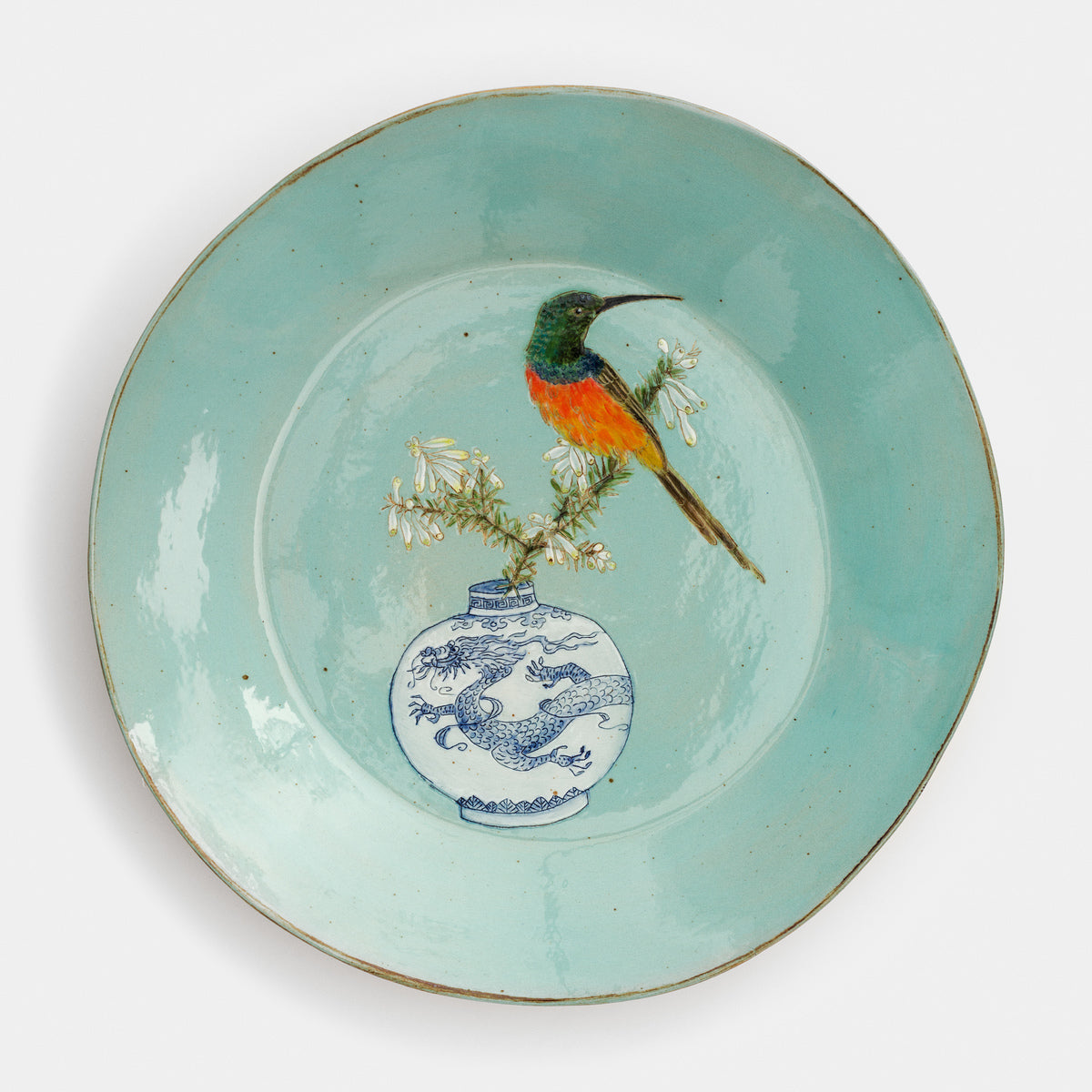 Orange Breasted Sunbird on an Erica Branch (LR25)