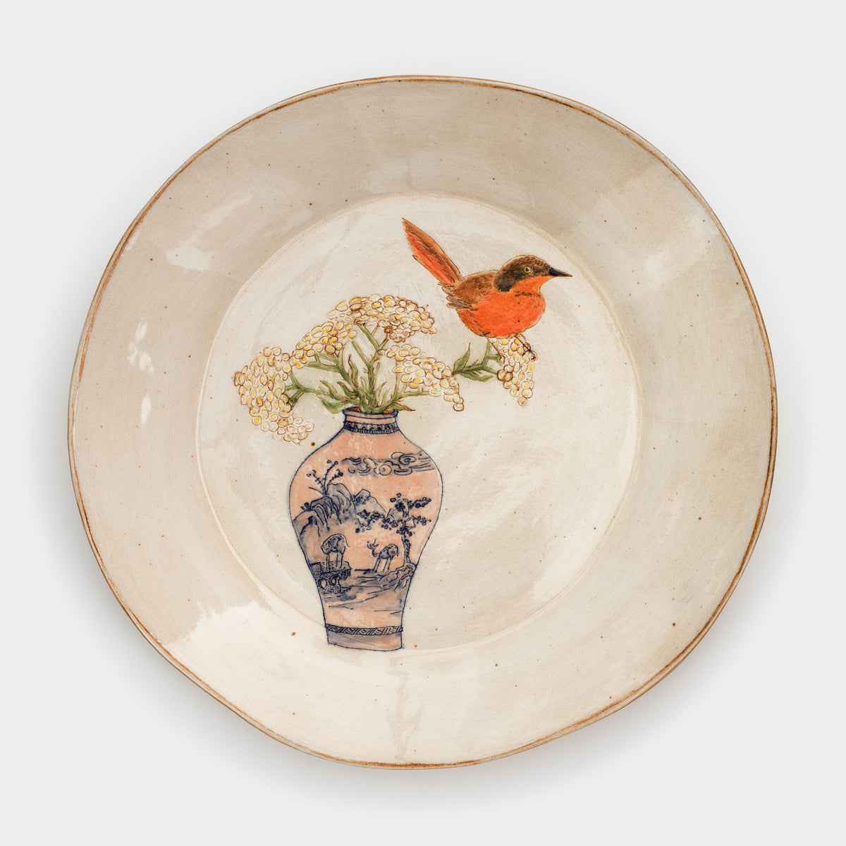 Victorins Warbler on a Helichrysum Branch (LR26)