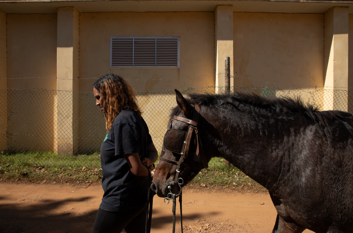 Lindsay Jacobs with Starlight. Genadendal