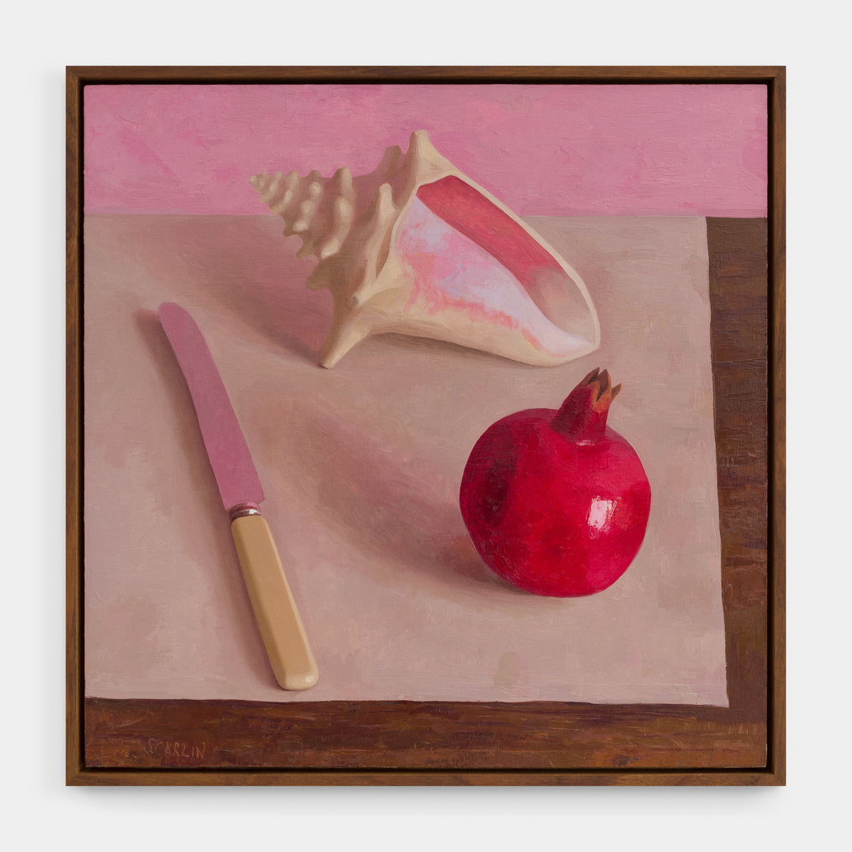 Pomegranate, Shell and Knife
