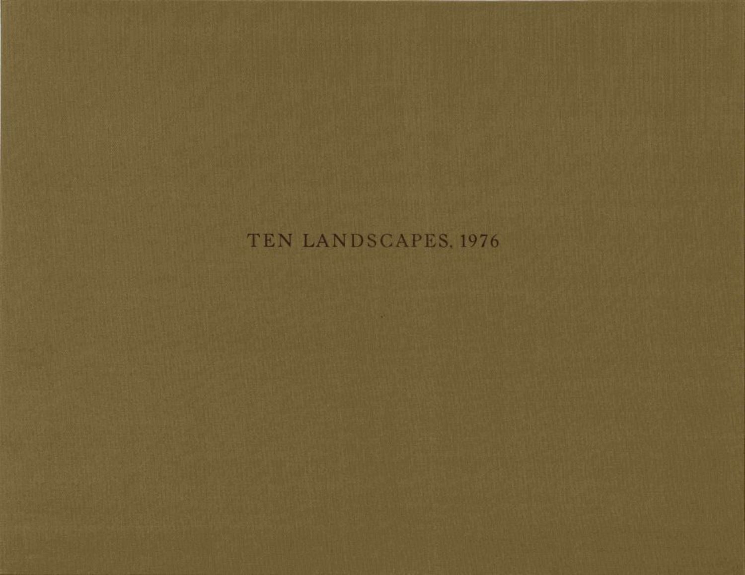 Ten Landscapes, Portfolio | Ed. 18/75