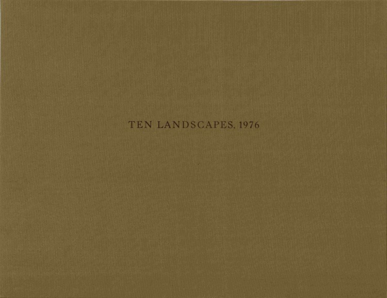 Ten Landscapes, Portfolio | Ed. 18/75