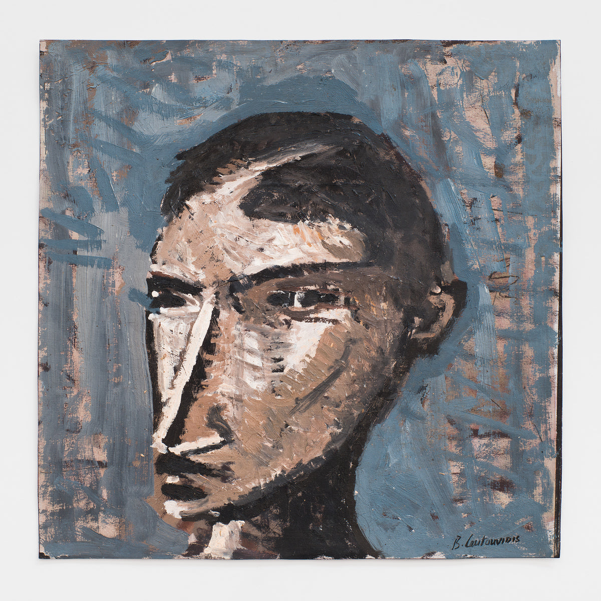 Young Man's Head as Sculpture