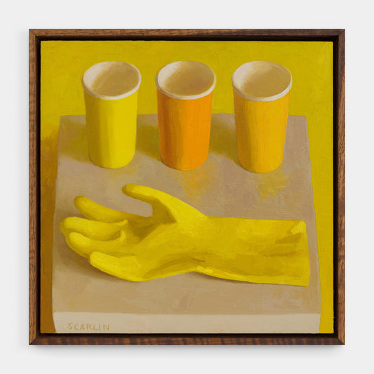 Yellow Cups and Glove