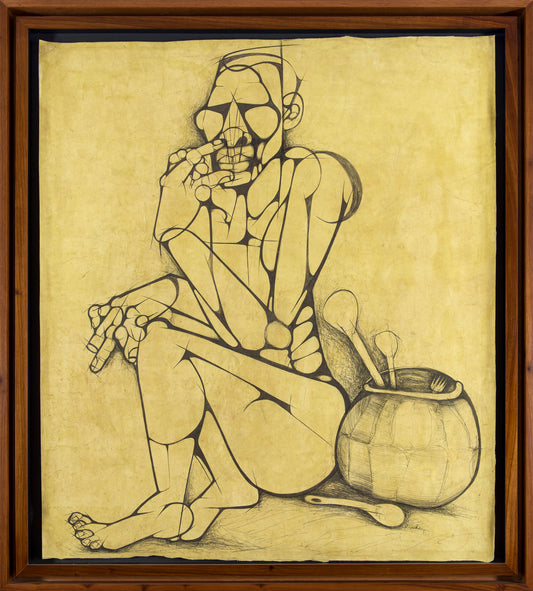 Seated Figure with Vessel