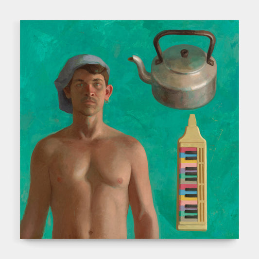 Self Portrait with Kettle and Melodica