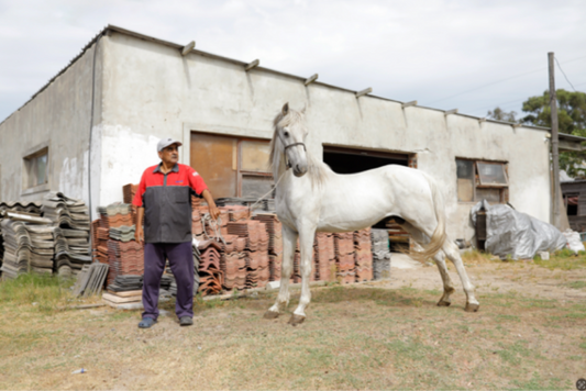 Ismail Darries with Pablo. Sandvlei