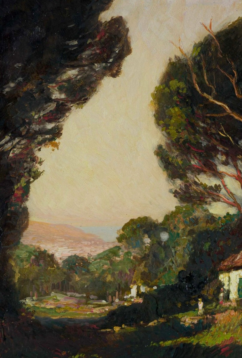 Cape Landscape with Trees and Figures