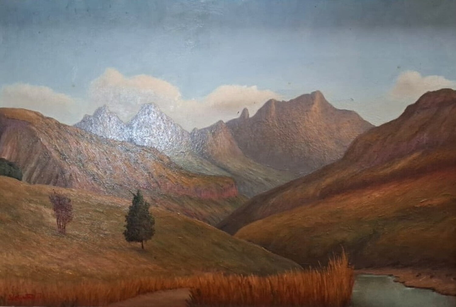 Landscape with Mountains & Stream
