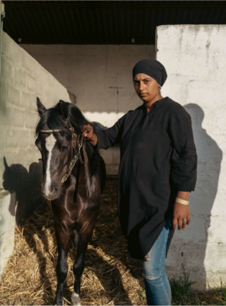 Zulpha Brenner with Sulayman's Black Magic, Sulayman Stud. Tulbagh Show, Tulbagh