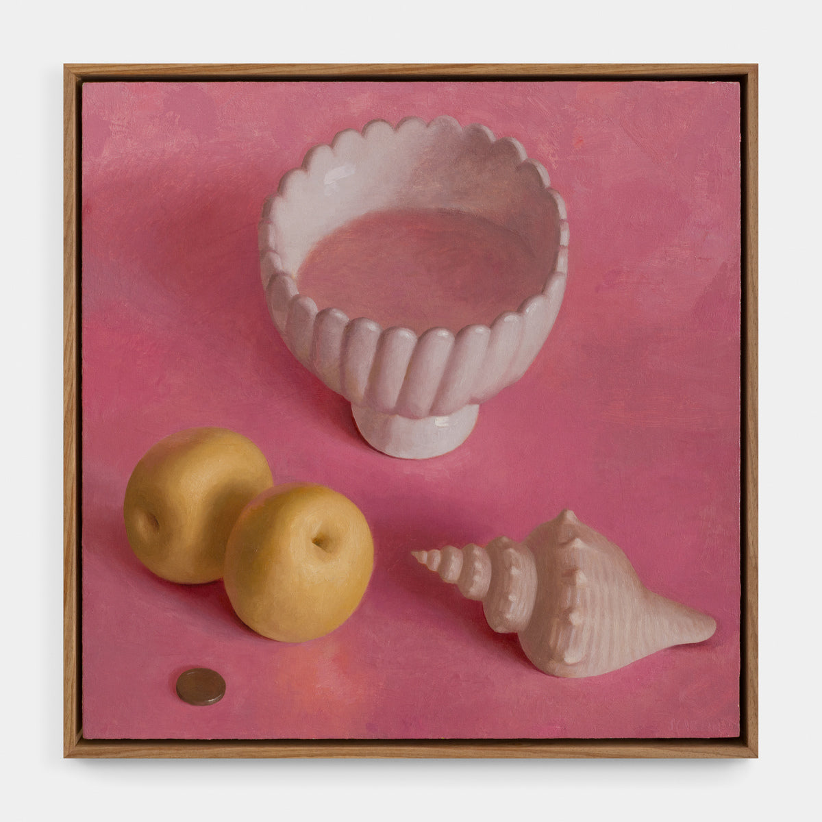 Pears, Bowl, Shell and Coin