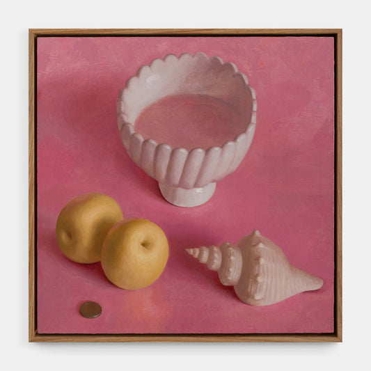Pears, Bowl, Shell and Coin