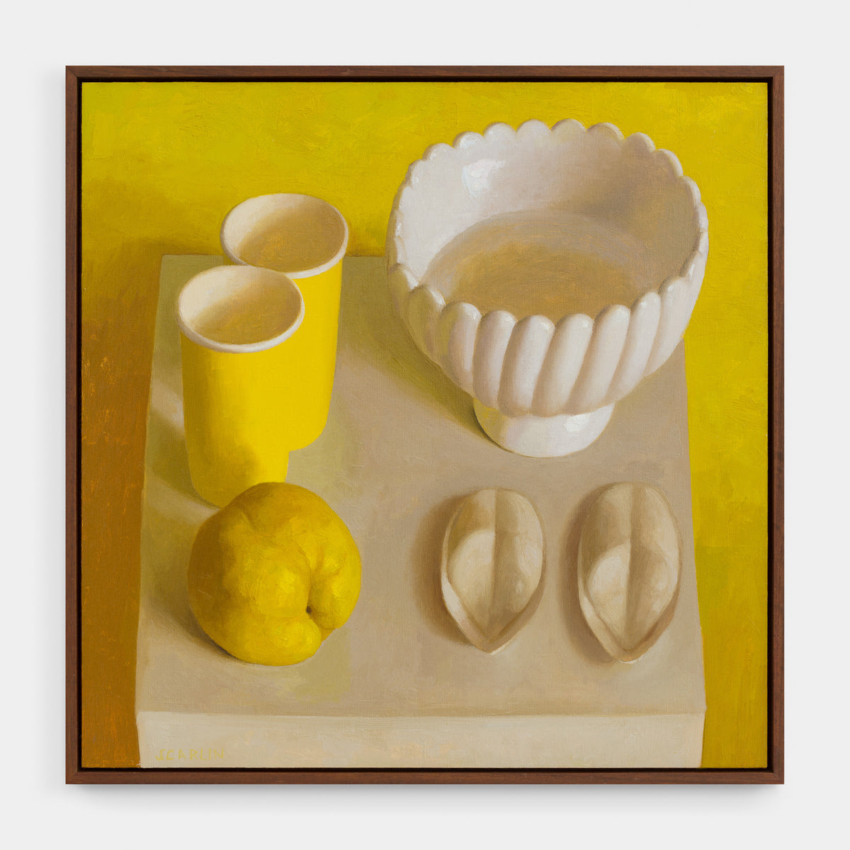 Quince, Cups and Cuttlefish Bones (Yellow Altar)