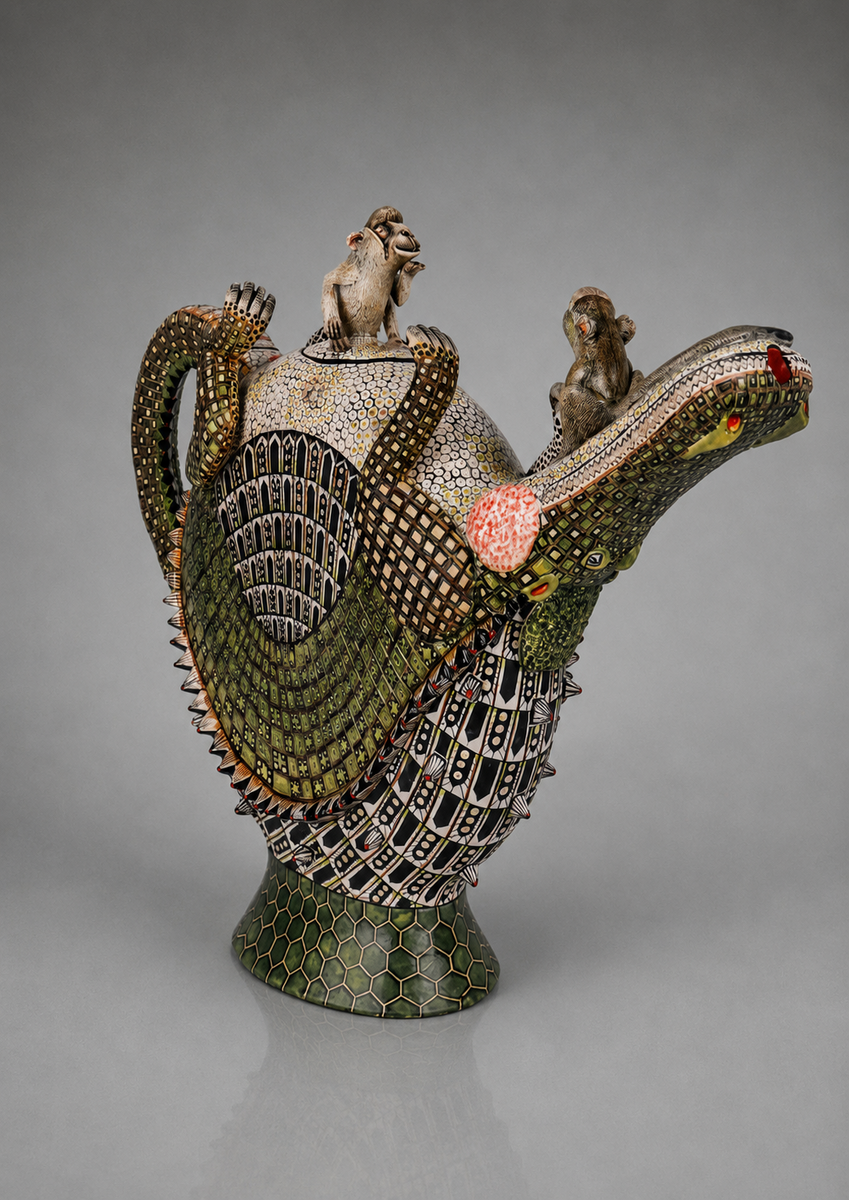 Crocodile Teapot - SLI59FEB26R #874